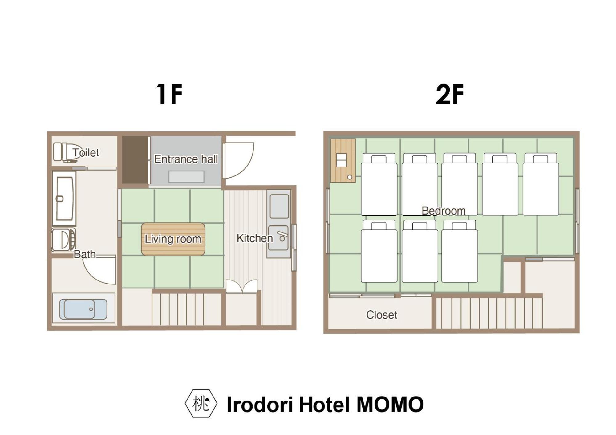 อพาร์ทเม้น Irodori Momo *